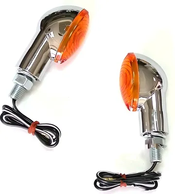 Produktbild von Blinker JMP Cateye kurz orange chrom