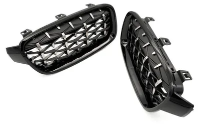 Obrázek produktu pro Maska chladiče BMW 3 F30 diamant černá/stříbrná