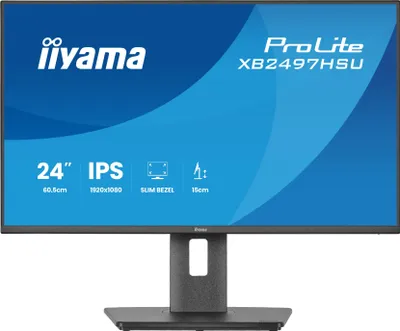 Produktbild von iiyama ProLite XB2497HSU-B1 Computerbildschirm 60,5 cm (23.8") 1920 x 1080 Pixel Full HD LED Schwarz