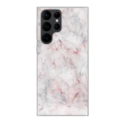 Produktbild von MuchoWow® Handyhülle Schutzhülle Hülle für Samsung Galaxy S22 Ultra Marmor - Rot - Naturstein Silikon Softcase Handy Hülle - Abbildung