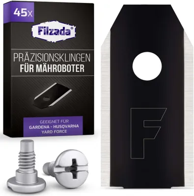 Produktbild von 45x Carbon Messer Klingen Black geeignet für Husqvarna Mähroboter
