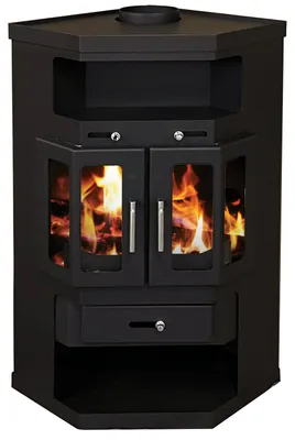 Image de Poêle d'angle EEK A - Poêle à bois Victoria 05 Panama 2 10.3 kW