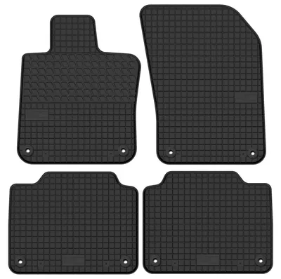 Image de Tapis de sol en caoutchouc pour Volvo V90 2016- (break) – 4 pièces, noirs, sur mesure