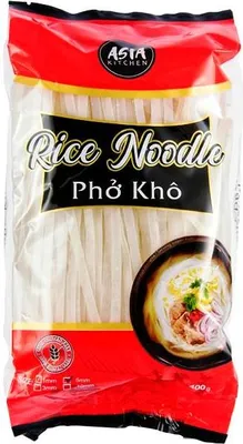 Immagine prodotto di Asia Kitchen | Tagliatelle di riso - 5 Mm - 400 G - Tagliatelle vietnamite - Farina di riso