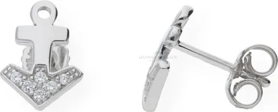 Produktbild von JuwelmaLux Ohrstecker Silber 925 Anker mit Zirkonia JL20-06-0127