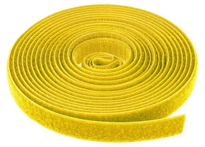 Produktbild von Dönges Universal-Klettband DIN 3415, 20 mm x 5 m, gelb (Befestigungsbinder)