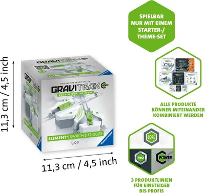 Productafbeelding van GraviTrax POWER Element: Schakelaar en Trigger - Ravensburger 26214