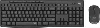 Immagine prodotto di Logitech MK295 Silent - Tastatur-und-Maus-Set - kabellos - 2.4 GHz - Portugiesisch - Graphite