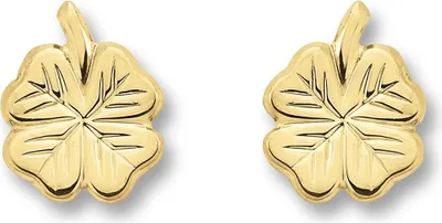Image de Ohrstecker Kleeblatt 333/- Gelbgold
