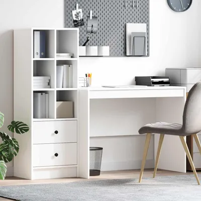 Produktbild von Möbel Schreibtisch Weiß 145.5 x 50 x 127 cm 2 stk. - Schreibtische &2926