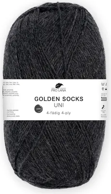 Produktbild von Pro Lana GOLDEN SOCKS 100 g uni 4-fach Sockenwolle 420 m Farbe 439 - graphit