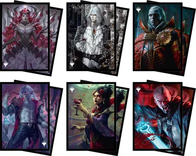 Produktbild von Ultra Pro - Deck Protector Standard Sleeves - Magic: Innistrad Crimson Vow (100) Odric, Blood-Cursed / V6