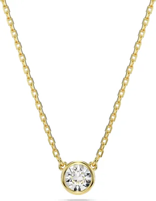 Produktbild von SWAROVSKI Damen Anhänger Rundschliff Weiß Goldlegierungsschicht IMBER 5684511