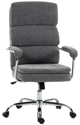 Productafbeelding van HOMCOM bureaustoel, ergonomische bureaustoel met armleuningen, chenille-look