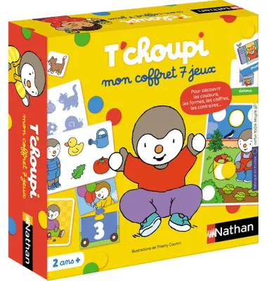 Productafbeelding van T'CHOUPI My 7-game box - Educational games - NATHAN - From 2 years old