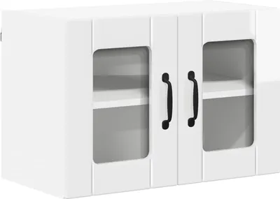 Immagine prodotto di vidaXL Armadietto da parete in vetro LUCCA, bianco lucido, 60 x 31 x 40 cm