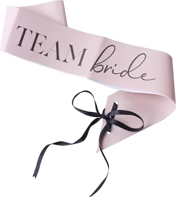Productafbeelding van Ginger Ray - Ginger Ray - Sjerp Team Bride - roze zwart (6 stuks)
