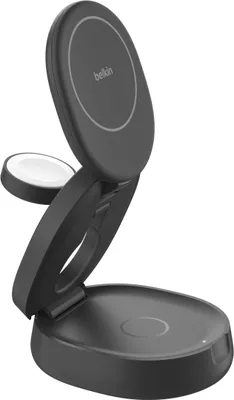 Produktbild von Belkin Boost Charge klappb. mag. 3-in-1 Lades. Qi2 sw. WIZ034kqBK