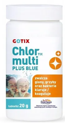 Zdjęcie produktu dla Chlor do Basenu Spa Jacuzzi MultiTabletki Chlorowe 20g 1kg Niebieskie