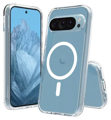 Produktbild von Magnetisch Hülle für Google Pixel 10 / Pixel 10 Pro Kompatibel mit MagSafe, Transparente Rückseite Stoßfest Handyhülle Klar