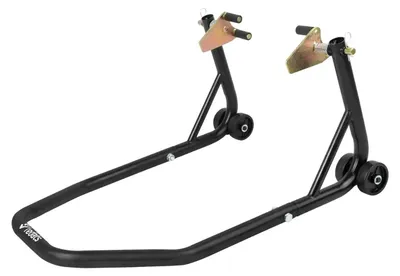 Immagine prodotto di Cavalletto alzamoto nero,solleva moto anteriore regolabile universale,carico massimo 300 kg, Redats