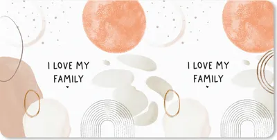 Produktbild von MuchoWow® Schreibtischunterlage Zitate - Sprichwörter - Ich liebe meine Familie 80x40 cm - XXL Mauspad - Gaming Mauspad