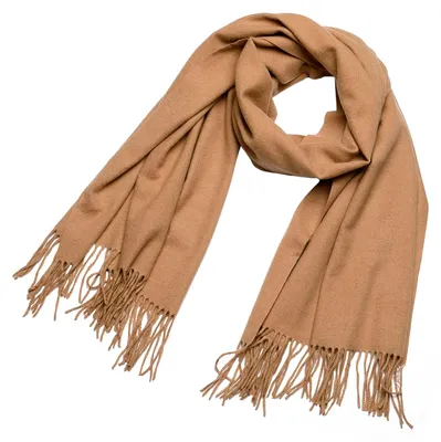 Produktbild von DonDon Damen Winter-Schal groß und flauschig 200 x 70 cm - Hellbraun