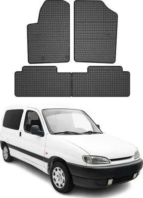 Image de Tapis de Sol pour Peugeot Partner 1996-2009 OMAC Noir Caoutchouc