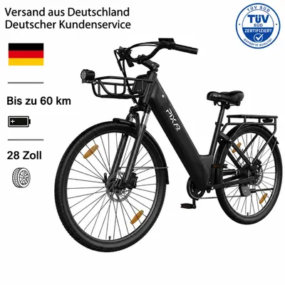 Produktbild von PIXAR C1 Pedelec 28 Zoll, 36V 13Ah Akku bis 50km Reichweite, Shimano 7-Gang, 250W