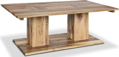 Image de Casa Padrino Table de salon en bois massif - Toutes les couleurs et tailles - Table basse massive au look authentiquement rustique
