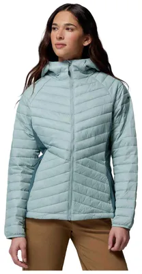 Produktbild von Jacke Columbia Chaqueta con capucha Columbia Powder Pass III Hybrid azul celeste mujer für Damen