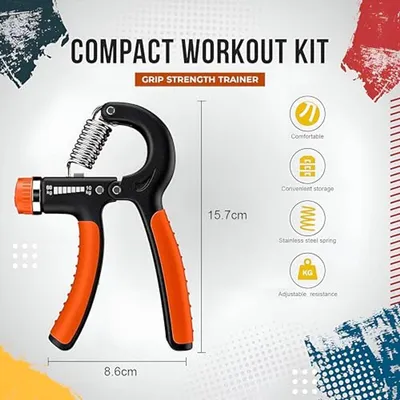 Verstellbarer Handgriffverstärker 5-60 kg - Handtrainer für Muskelaufbau und Rehabilitation