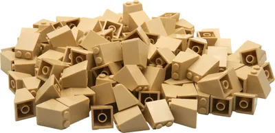 Produktbild von LEGO 50x 2x2x2 Schrägstein, Beige