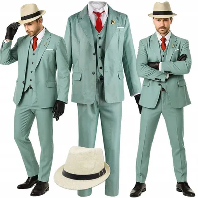 Obrázek produktu pro Hopki cosplay pánský kostým špión gangster retro