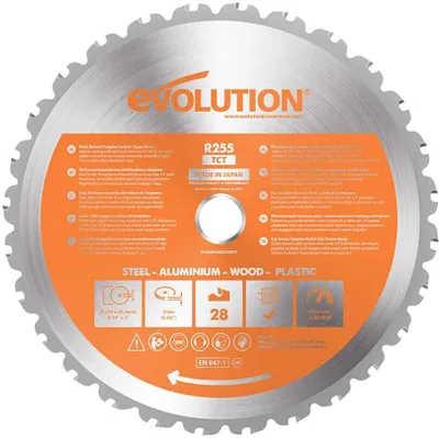 Zdjęcie produktu dla Piła widiowa TCT wielozadaniowa Evolution RAGE 255mm / 28z