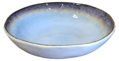 Produktbild von Blauer Porzellan-Tief Teller, 20 x 20 x 5 cm – 6er-Set