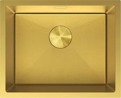 Produktbild von Mexen Trixo Edelstahlspüle 1-Becken 540 x 440 mm, gold HC - 6414541000-55HC
