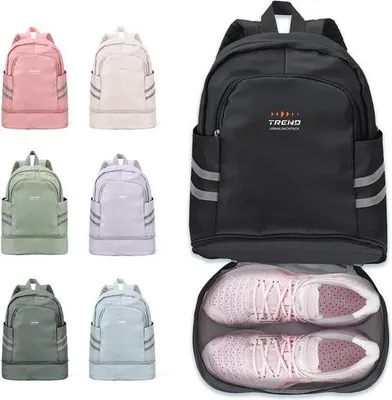 Image de Sac de sport imperméable avec compartiment à chaussures pour le fitness