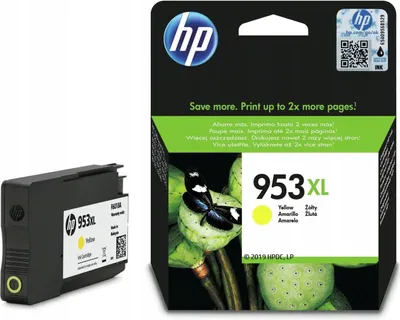 Produktbild von HP 953XL Gelb Original Tintenpatrone mit hoher Reichweite, Hoch, Gelb, Tinte auf Pigmentbasis, 18 ml, 1 Stück(e), Einzelpackung