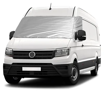 Immagine prodotto di Copertura parasole termica per VW Crafter 2018-2024, colore argento, pieghevole, protezione per tutto l'anno