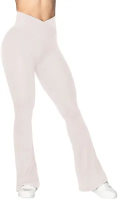 Produktbild von Sunzel Flare Leggings, Crossover Yogahose mit Bauchkontrolle, hohe Taille und we
