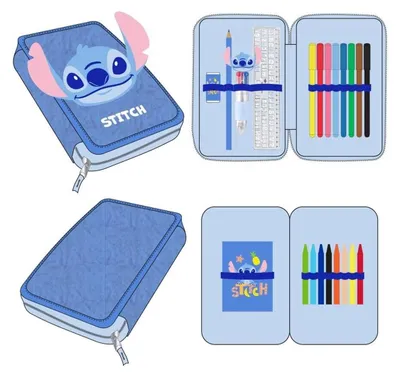 Zdjęcie produktu dla Piórnik Disneya ze Stitchiem na dwa długopisy