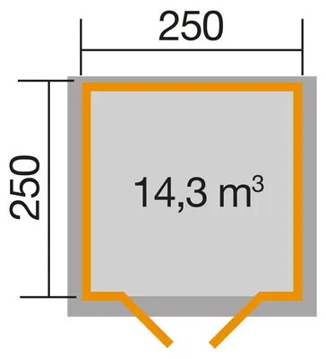 Produktbild von weka Gartenhaus 132 Gr. 1