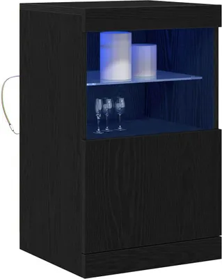 Obrázek produktu pro lED příborník vidaXL vzhled černého dubu 41 x 37 x 67 cm