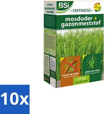 Productafbeelding van Fertimoss bulkverpakking: Fertimoss mosverwijderaar en gazonmeststof, 3,5 kg, 10 stuks