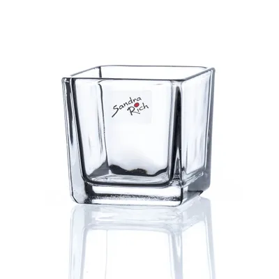 Produktbild von Windlicht "CUBE" 6cm x 6cm | Teelichtglas Kerzenglas Blumentopf