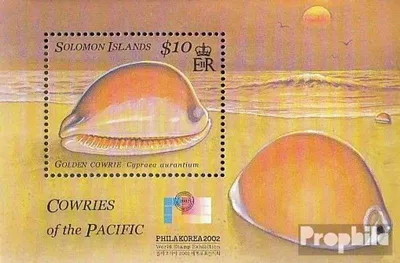 Produktbild von Briefmarken Salomoninseln 2002 Mi Block69 (kompl.Ausg.) postfrisch Porzellanschnecken