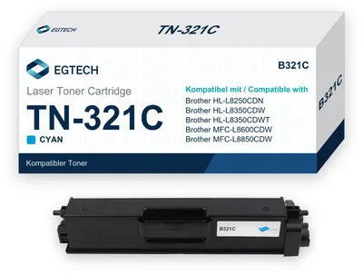 Produktbild von Toner kompatibel mit Brother TN-321C Cyan HL-L8250CDN HL-L8350CDW HL-L8350CDWT