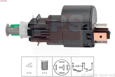 Produktbild von EPS Bremslichtschalter 1.810.163 für OPEL Corsa C Schrägheck (X01) mechanisch