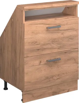 Produktbild von Dachschrägenschrank Vicco Rion Goldkraft Eiche mit 2 Schubladen, Model 56083